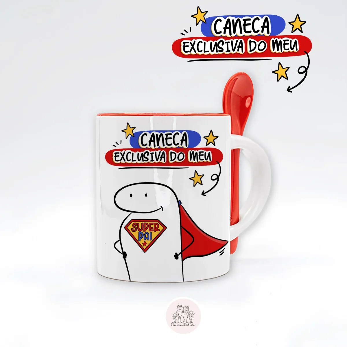 Caneca com colher dia do Pai “Super Pai” - Image 2